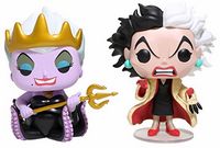 0 Ursula With Cruella De Vil Hot Topic Combo Pack 101 Dalmatians Funko pop