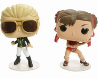 2 Captain Marvel vs Chun Li Hot Topic Exclusive Marvel Vs. Capcom Funko pop