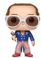 63 Elton John Red/White/Blue Glitter FYE Rocks Funko pop