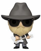 165 Dusty Hill (Flocked) ZZ Top Rocks Funko pop